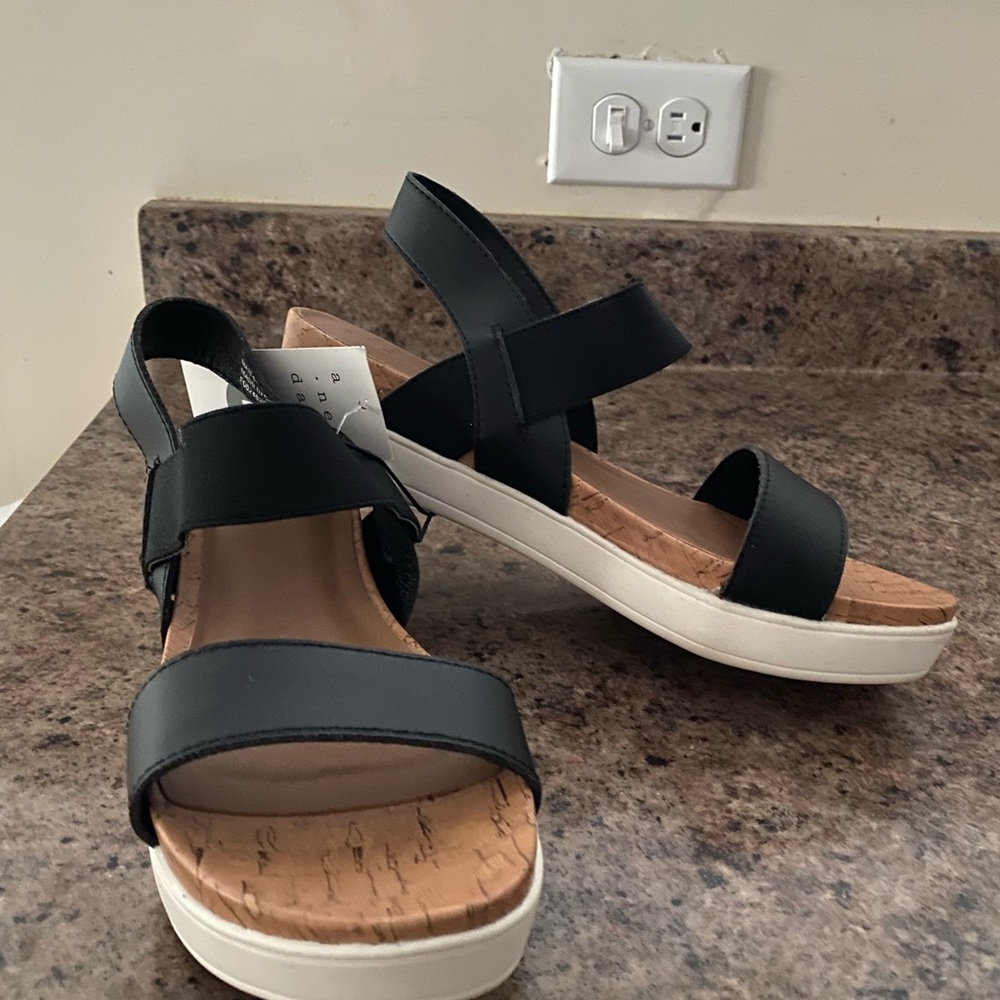 A New Day Black Espadrilles